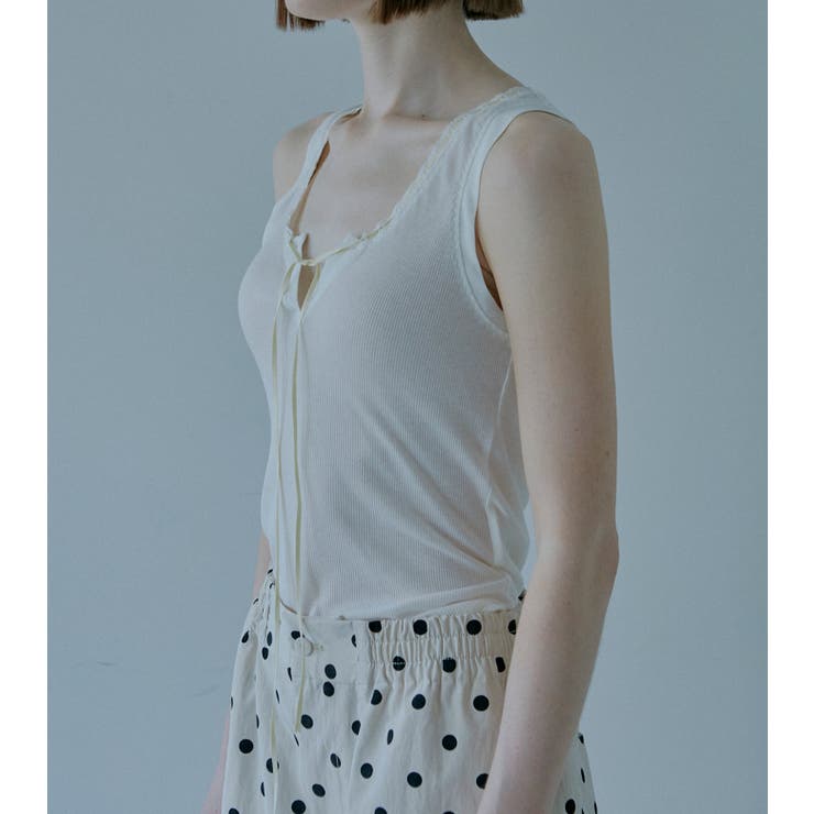 Ribbon-trimmed N | LE CIEL BLEU outlet | 詳細画像2 