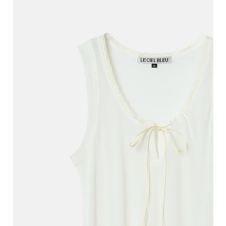 Ribbon-trimmed N | LE CIEL BLEU outlet | 詳細画像6 