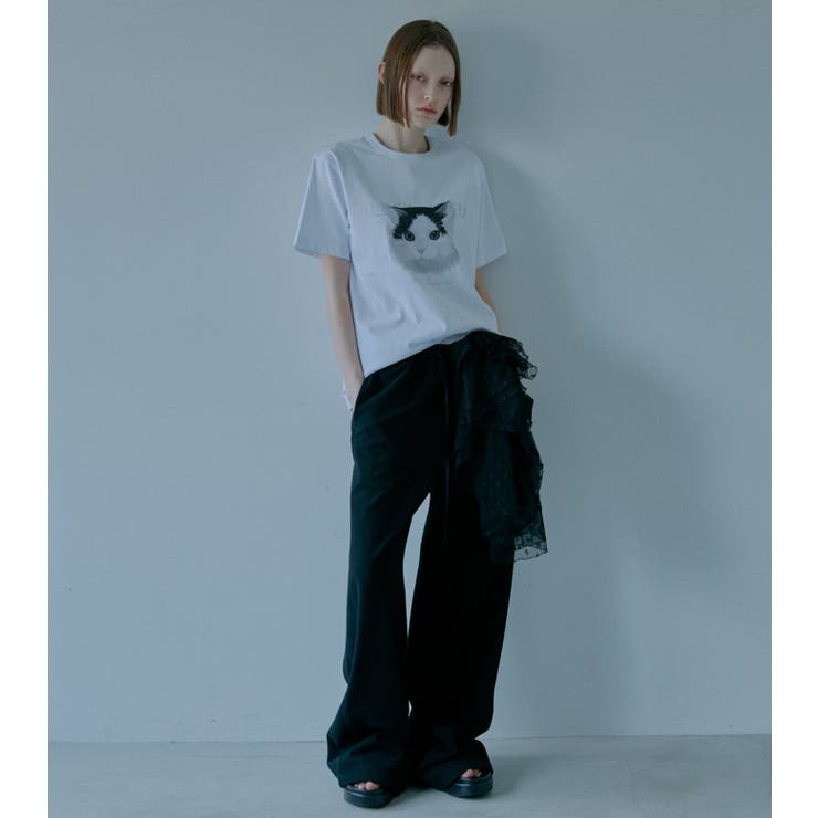 Cat Relaxed T-Sh | LE CIEL BLEU outlet | 詳細画像2 