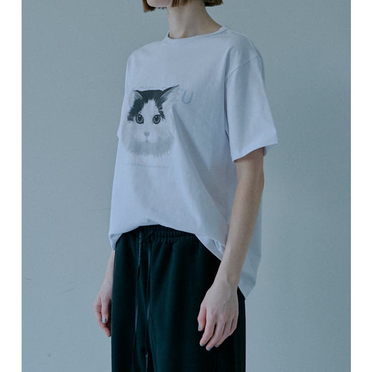 Cat Relaxed T-Sh | LE CIEL BLEU outlet | 詳細画像3 