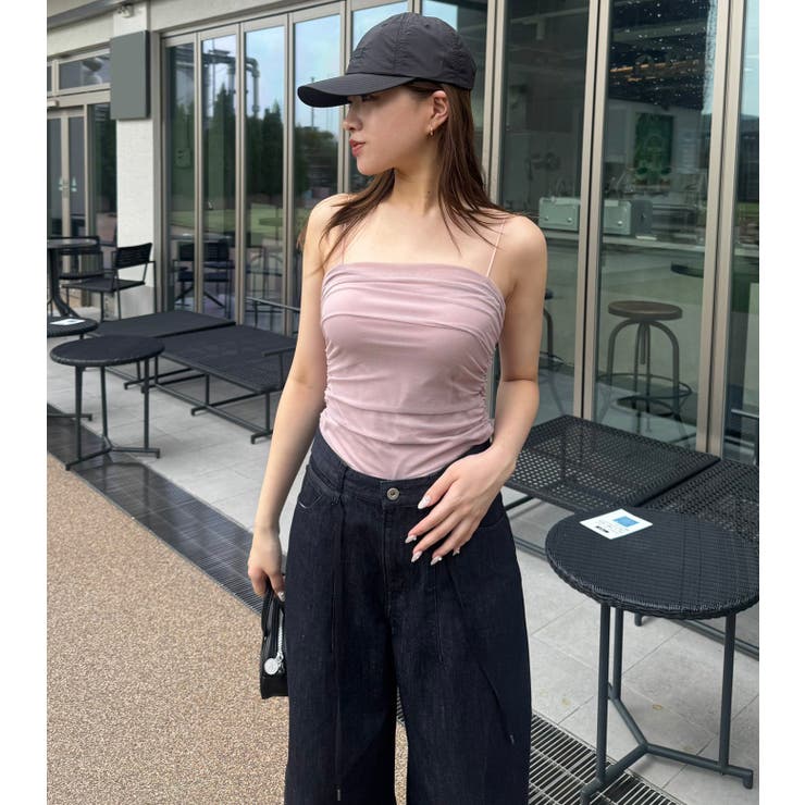 Ruched Tulle Cam | LE CIEL BLEU outlet | 詳細画像1 