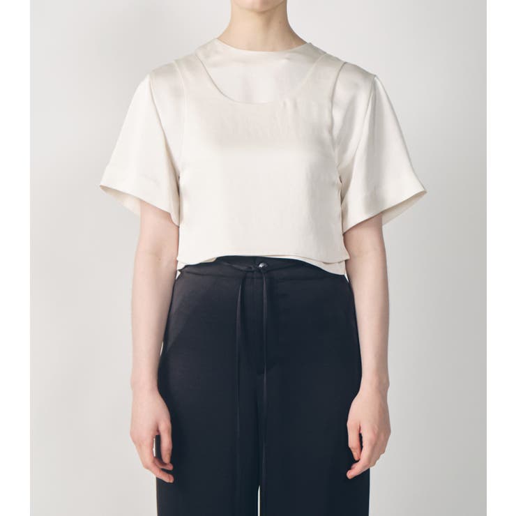 Satin Layered To | LE CIEL BLEU outlet | 詳細画像4 