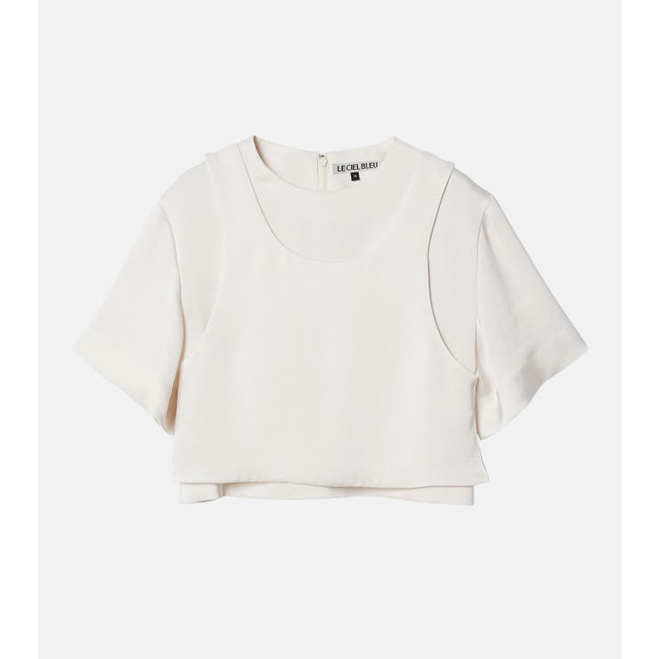 Off White | Satin Layered To | LE CIEL BLEU outlet