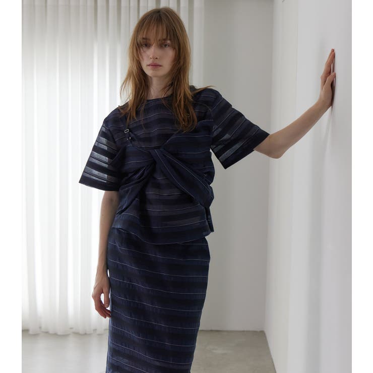 Jacquard Sheer S | LE CIEL BLEU outlet | 詳細画像1 