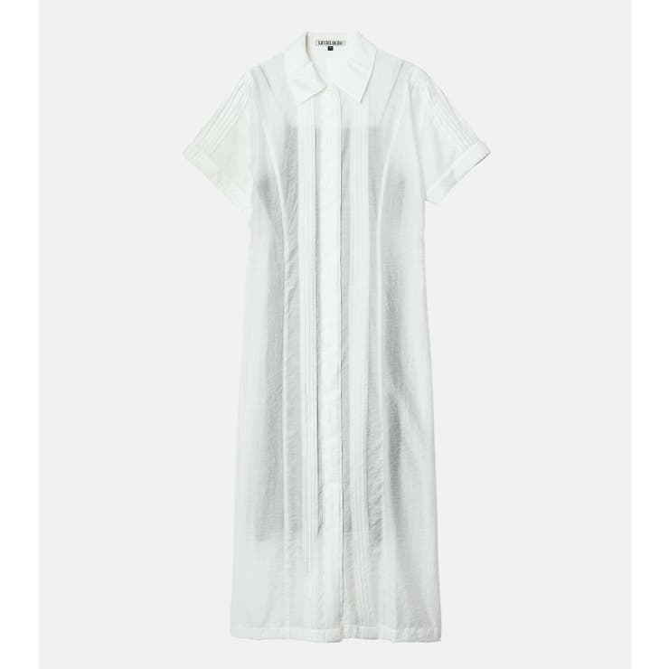 White | Pleated Dress | LE CIEL BLEU outlet