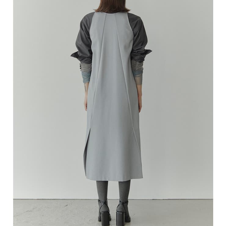 【洗える】Sleeveless Twill A-line Dress | LE CIEL BLEU outlet | 詳細画像6 