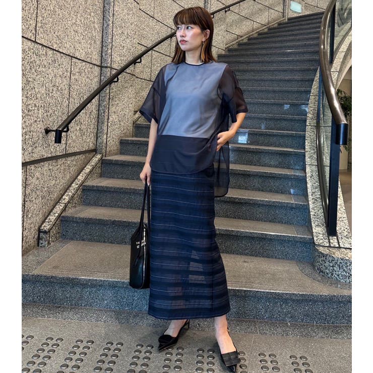 Jacquard Sheer S | LE CIEL BLEU outlet | 詳細画像9 