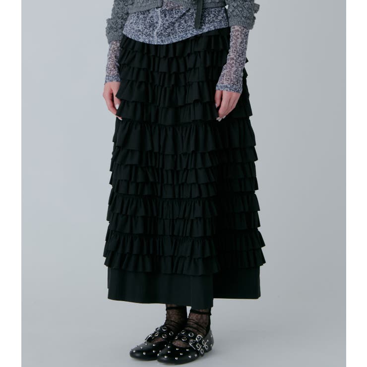 Ruffle Midi Skir | LE CIEL BLEU outlet | 詳細画像3 