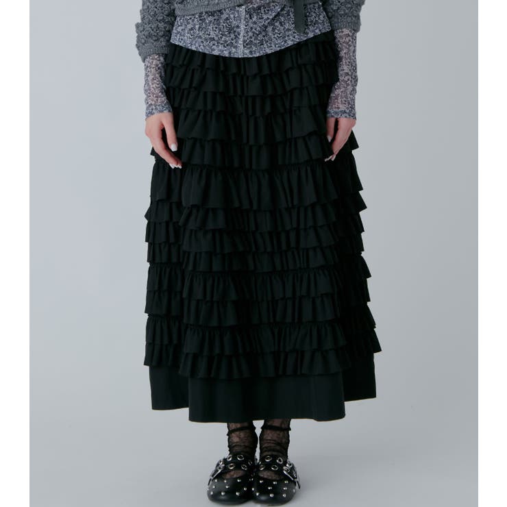 Ruffle Midi Skir | LE CIEL BLEU outlet | 詳細画像5 