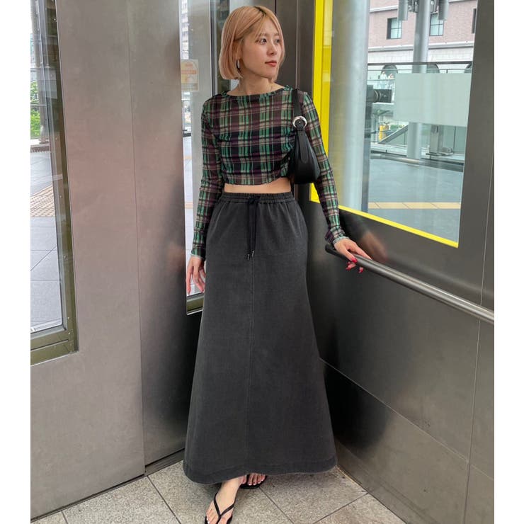 Ozone Washed Jersey Skirt | LE CIEL BLEU outlet | 詳細画像8 