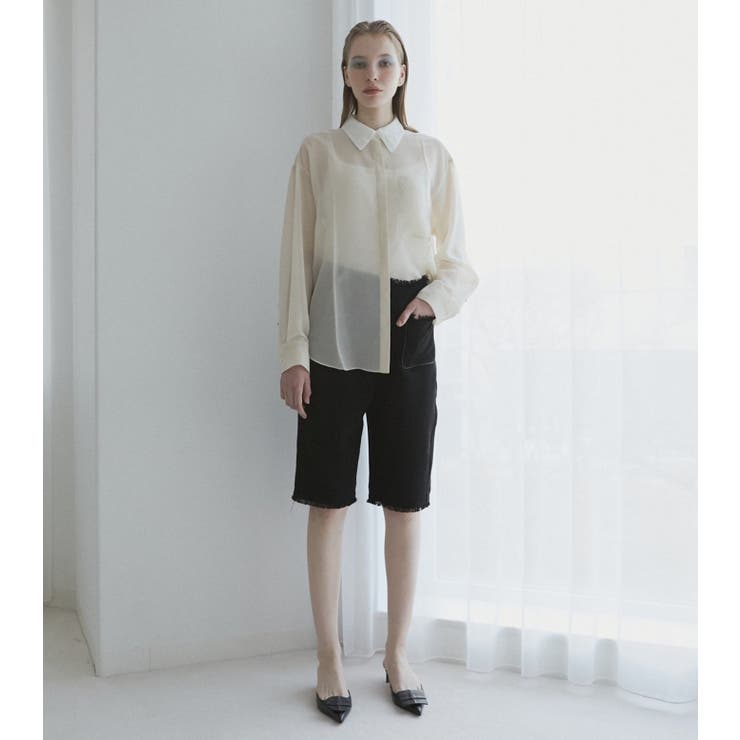 TWEED CAPRI PANT | LE CIEL BLEU outlet | 詳細画像1 