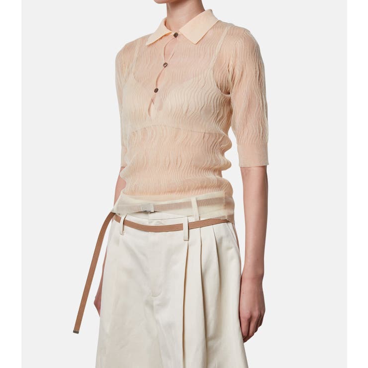 Wave pattern Kni | LE CIEL BLEU outlet | 詳細画像2 