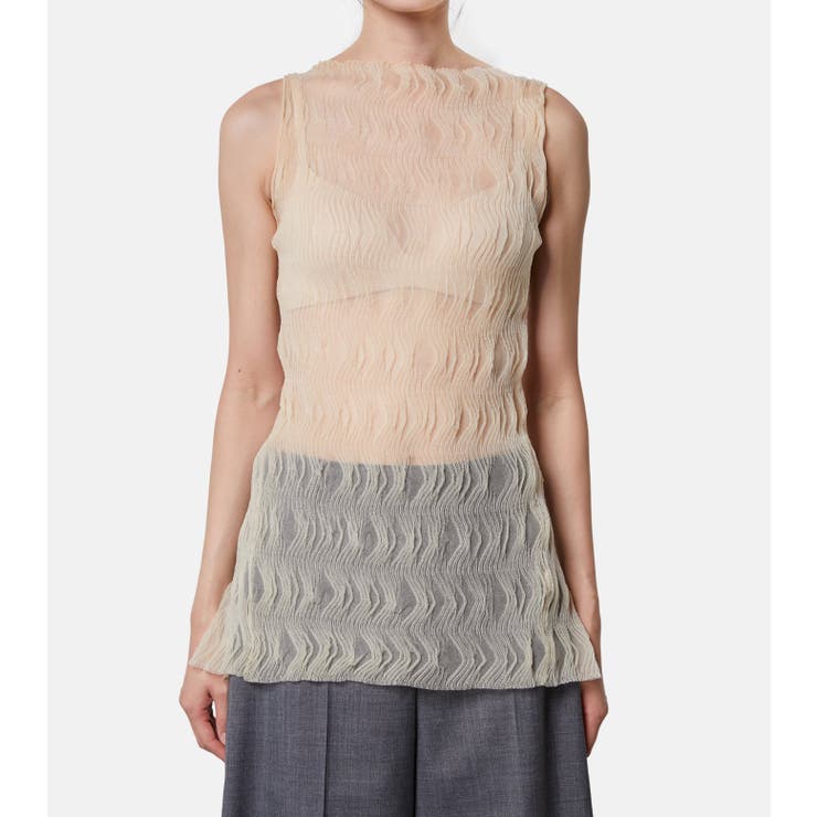 Wave pattern Kni | LE CIEL BLEU outlet | 詳細画像1 