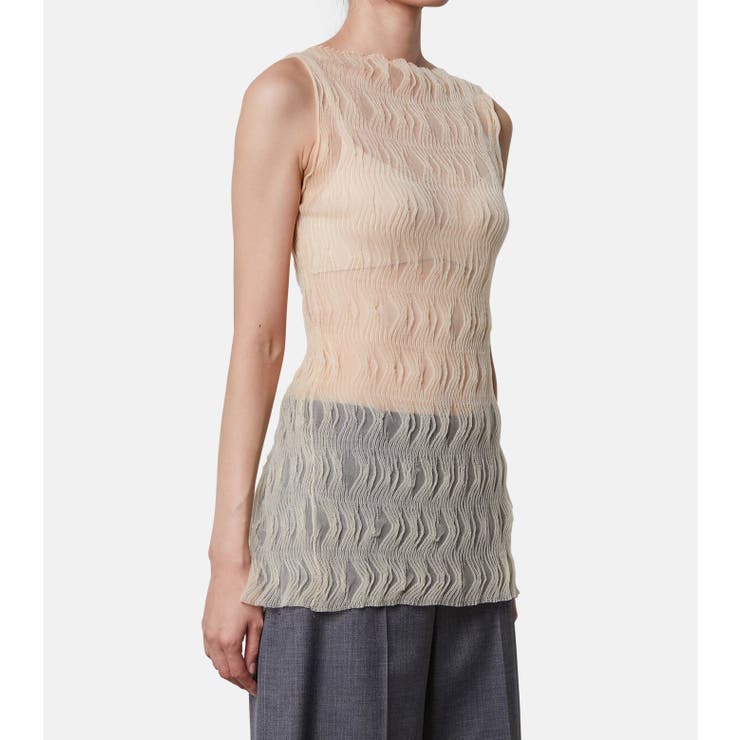 Wave pattern Kni | LE CIEL BLEU outlet | 詳細画像3 