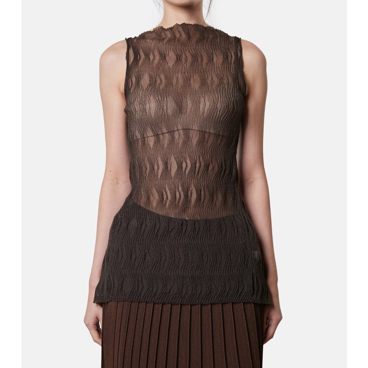 Wave pattern Kni | LE CIEL BLEU outlet | 詳細画像6 