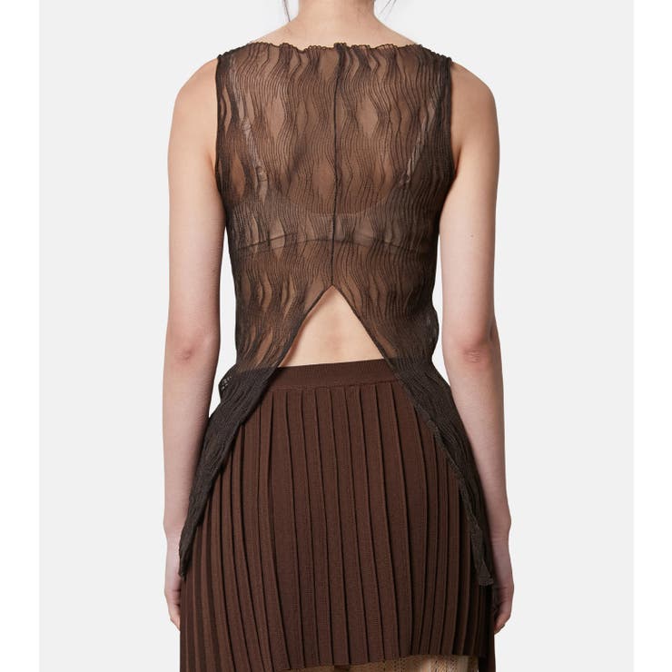 Wave pattern Kni | LE CIEL BLEU outlet | 詳細画像9 