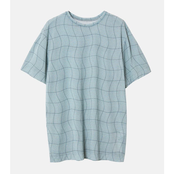 Blue | Distorted Check | LE CIEL BLEU outlet