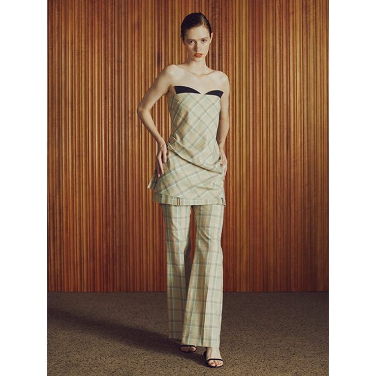 Check Layerd Tro | LE CIEL BLEU outlet | 詳細画像1 