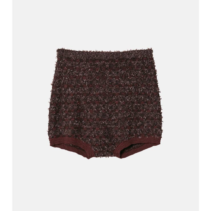 Dark Brown | Tweed Knit Pants | LE CIEL BLEU outlet