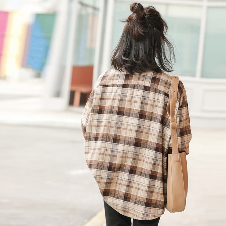 韓国 ファッション チェックシャツ[品番：RTSW0001613]｜cici bella 