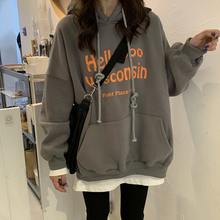 韓国ファッション バックロゴフーディー ロゴフーディー 品番 Lblw La Bella ラベラ のレディースファッション 通販 Shoplist ショップリスト