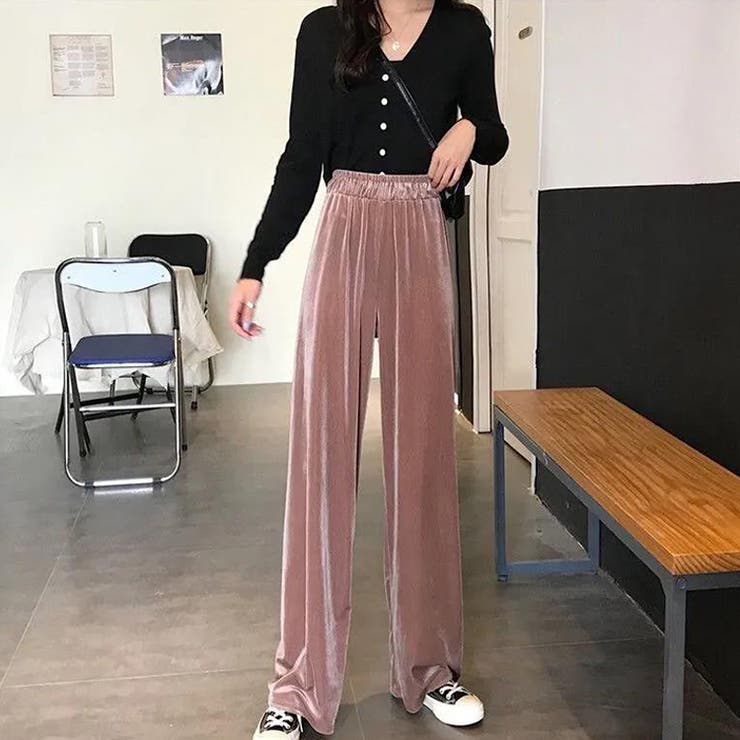 ワイドパンツ ベロアパンツ サテン 品番 Rtsw Cici Bella シーシーベラ のレディース ファッション通販 Shoplist ショップリスト