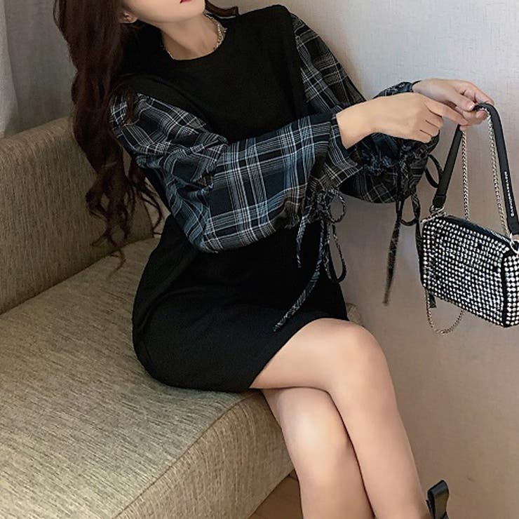 韓国 ファッション ドッキングワンピース | La Bella | 詳細画像13 