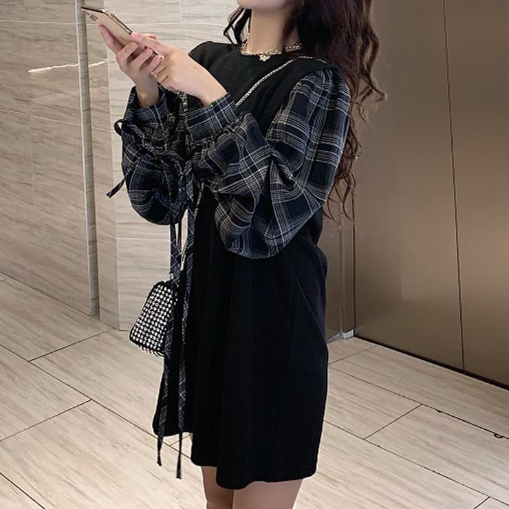 韓国 ファッション ドッキングワンピース | La Bella | 詳細画像14 