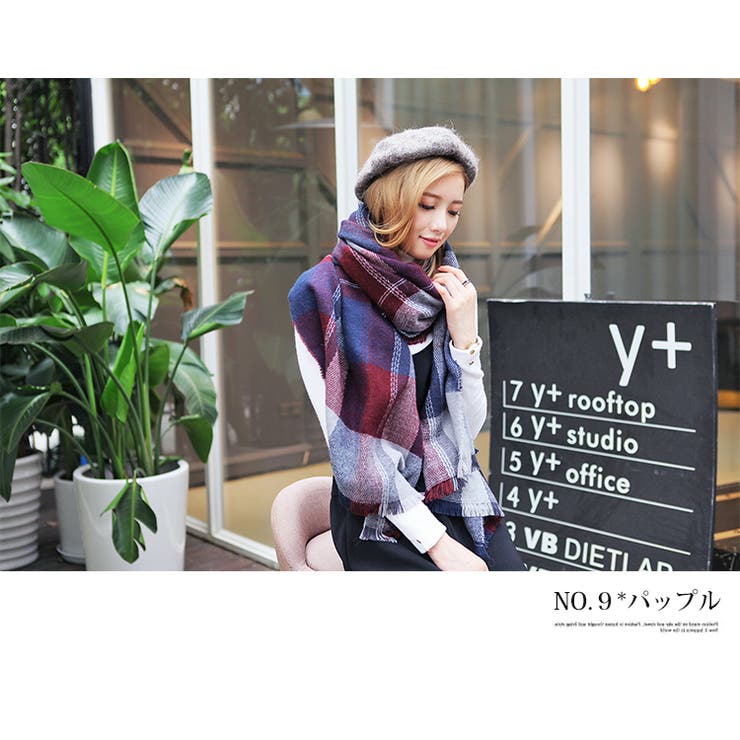 NO.9*パップル | チェックストール ストール マフラー | cici bella