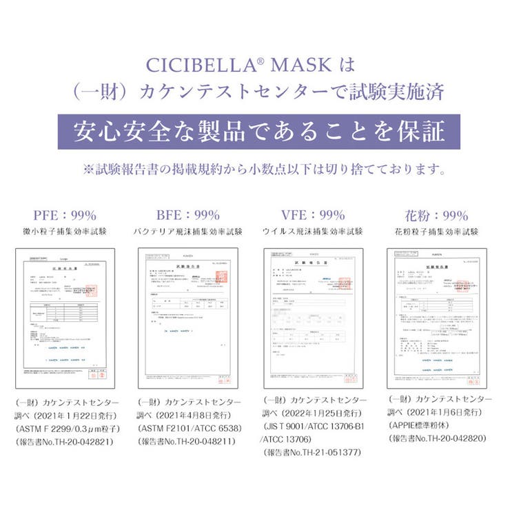 マスク 不織布 子供用マスク | cici bella | 詳細画像11 