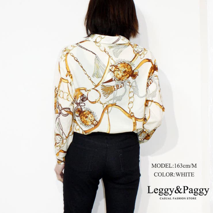 りりco 　plage 美品★ヴィンテージスカーフプリントブラウス Fratelli Luigi/別注 シルクコットン フリンジスカーフ
