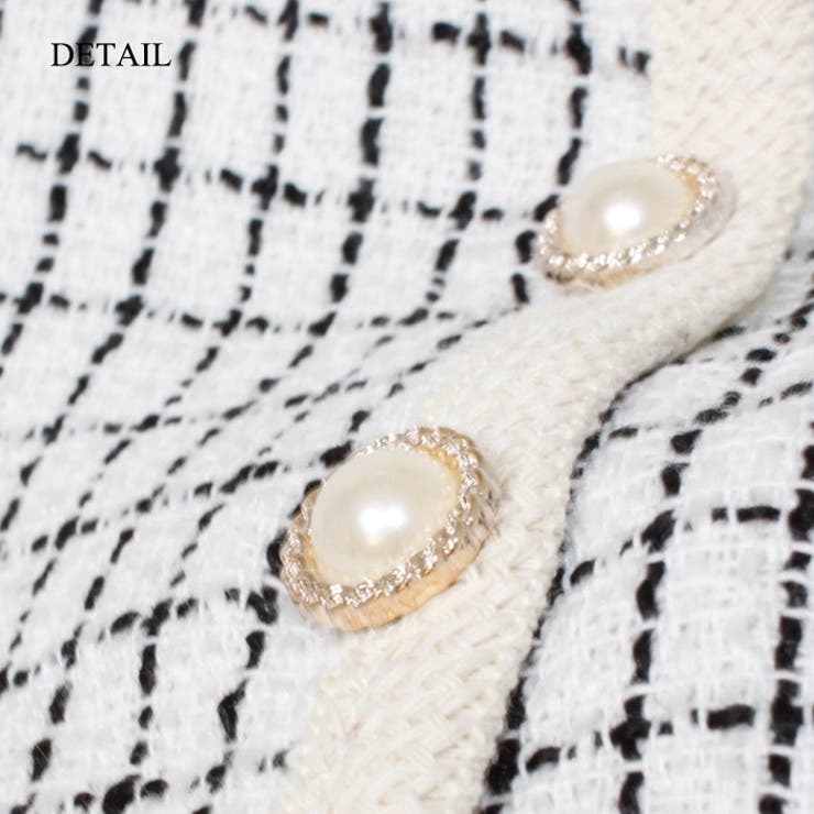 ジャケットカーディガン パールボタン ショート丈 クロップドジャケット | Leggy&Paggy | 詳細画像11 