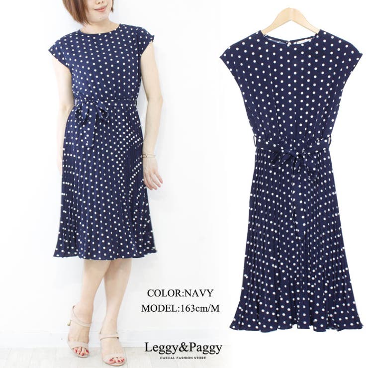 familia ドット柄 フレンチスリーブワンピース 160 familia ドット柄 フレンチスリーブワンピース 160