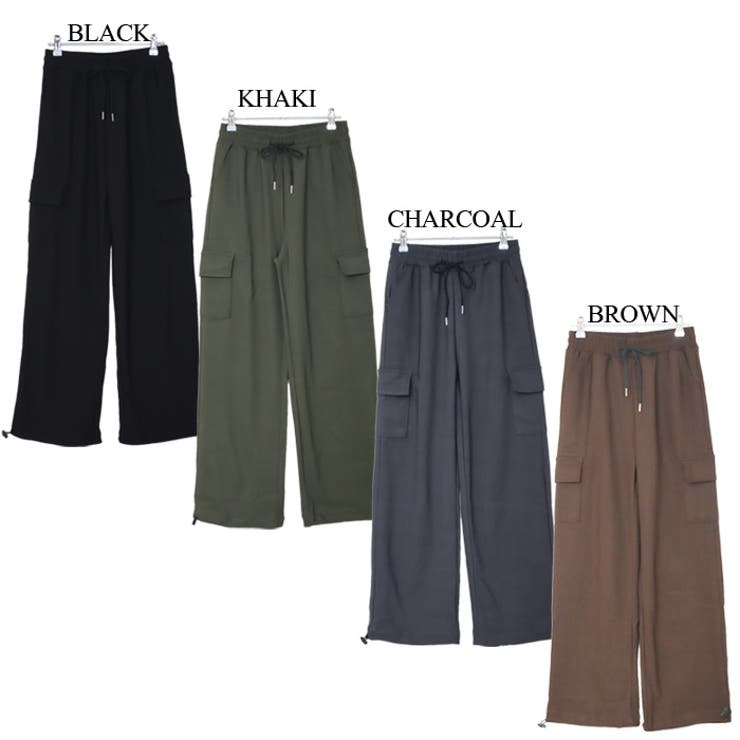 スピンドル付き 2WAYカーゴパンツ ジャージタッチ カーゴパンツ