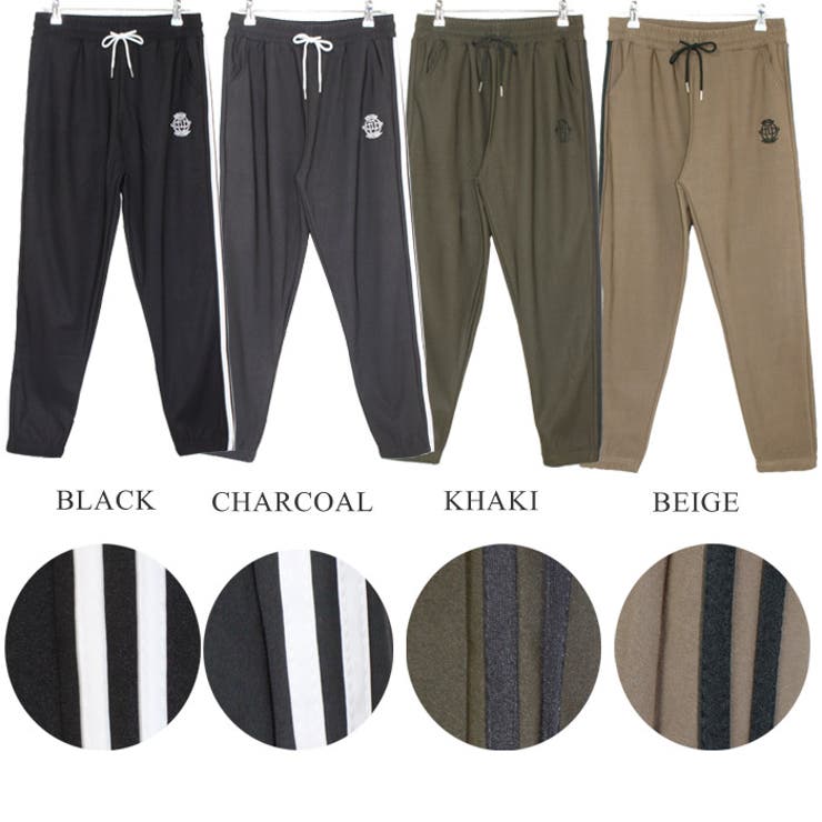 デザインジョガーパンツ ワンポイント サイドライン | Leggy&Paggy | 詳細画像8 