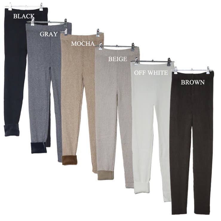 暖か！裏ボア リブニットレギンス 秋冬レギンス | Leggy&Paggy | 詳細画像11 