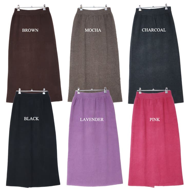 裏起毛ニットナロースカート ロングスカート ナロースカート | Leggy&Paggy | 詳細画像13 