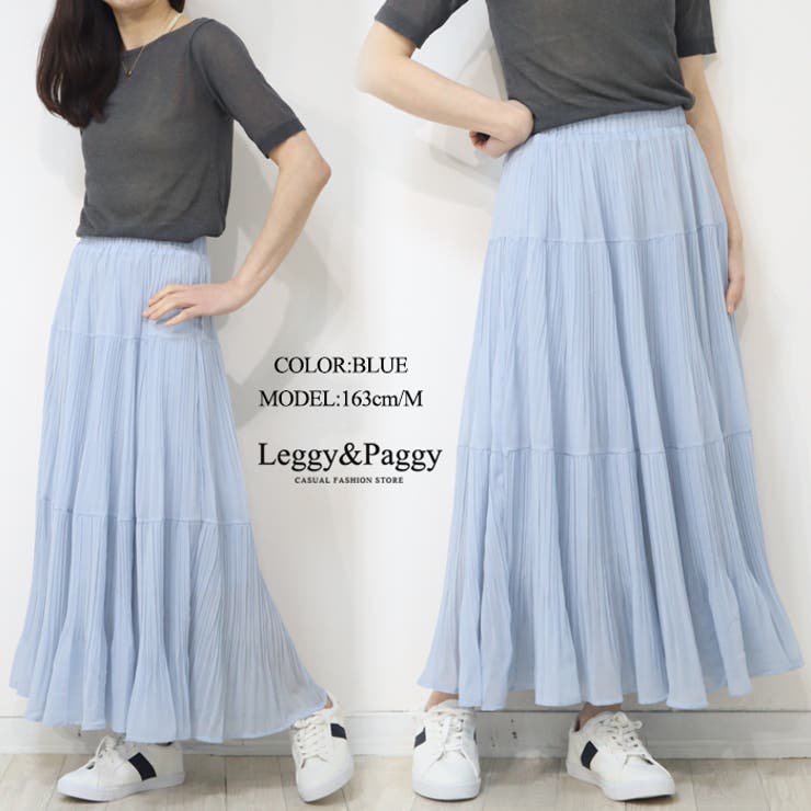 プリーツティアードスカート プリーツスカート ティアードスカート | Leggy&Paggy | 詳細画像7 