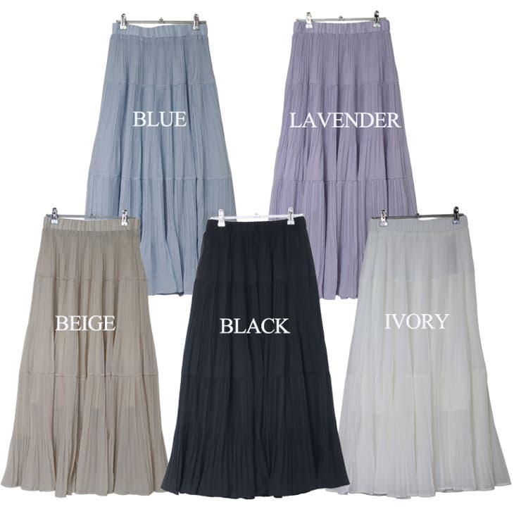 プリーツティアードスカート プリーツスカート ティアードスカート | Leggy&Paggy | 詳細画像11 