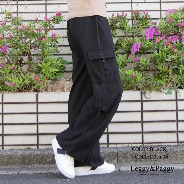 ジャージタッチ 膝タック カーゴパンツ | Leggy&Paggy | 詳細画像2 