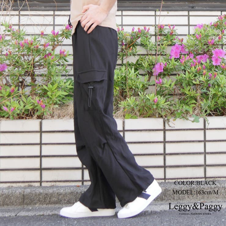 ジャージタッチ 膝タック カーゴパンツ | Leggy&Paggy | 詳細画像5 