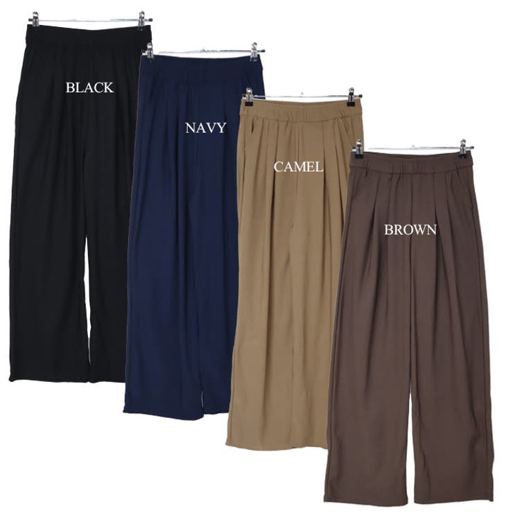 ジャージタッチ タックパンツ ワイドパンツ | Leggy&Paggy | 詳細画像12 