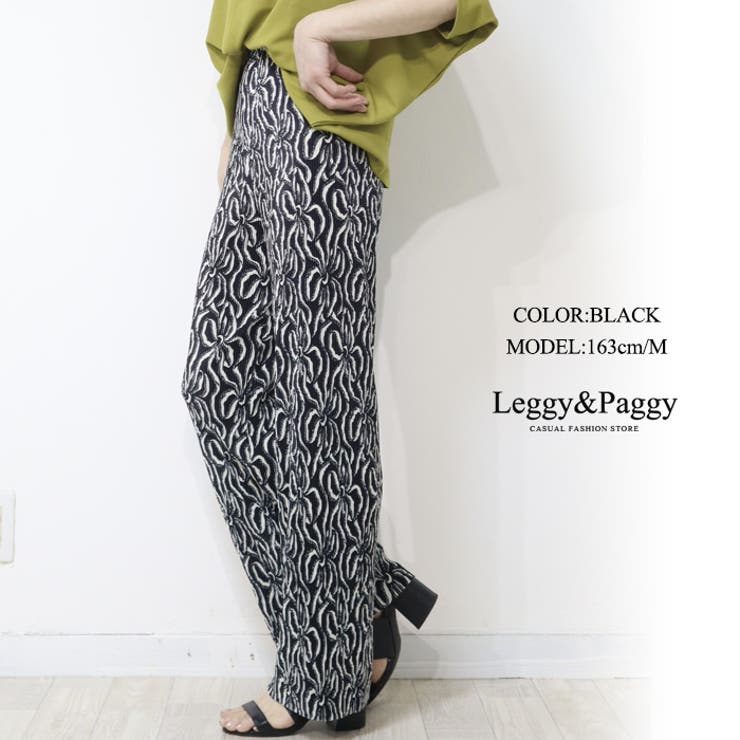 花柄 プリーツパンツ ワイドパンツ[品番:ELEW0001954 花柄 プリーツパンツ ワイドパンツ[品番:ELEW0001954