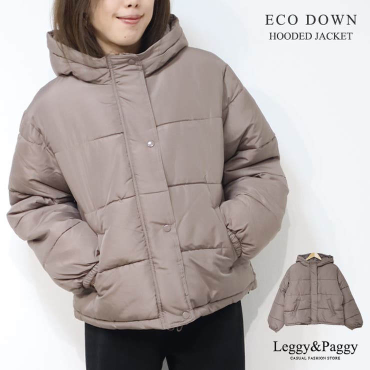 ECOダウン エコダウンフーディージャケット 中綿ジャケット[品番