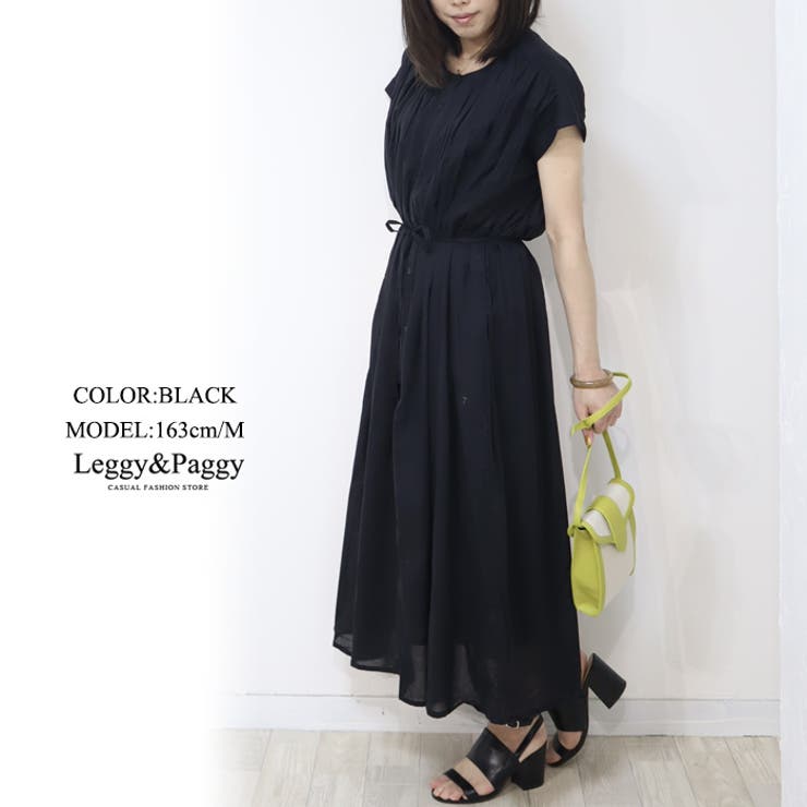 『Cider』コットン ポロ ノット シャツ マキシワンピース zzy4321b1962_l_a001.jpg