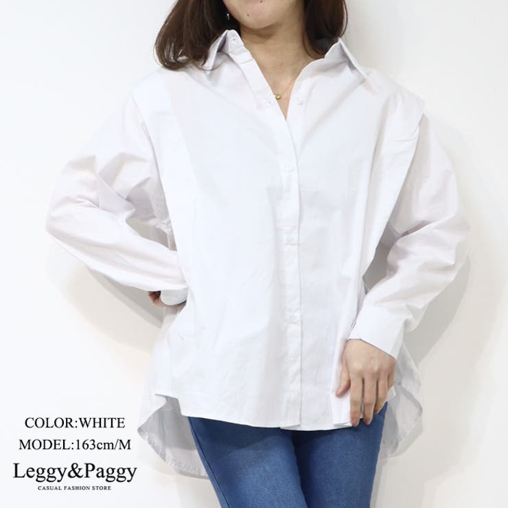 肩フリルデザインシャツブラウス 無地シャツ カラーシャツ[品番 肩フリルデザインシャツブラウス 無地シャツ カラーシャツ[品番