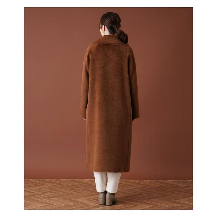 アルパカ混シャギーダブルコート[品番：LAVW0012941]｜Leilian