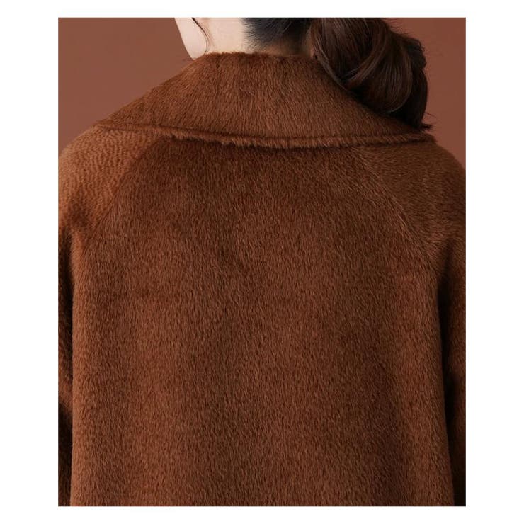 アルパカ混シャギーダブルコート[品番：LAVW0012941]｜Leilian