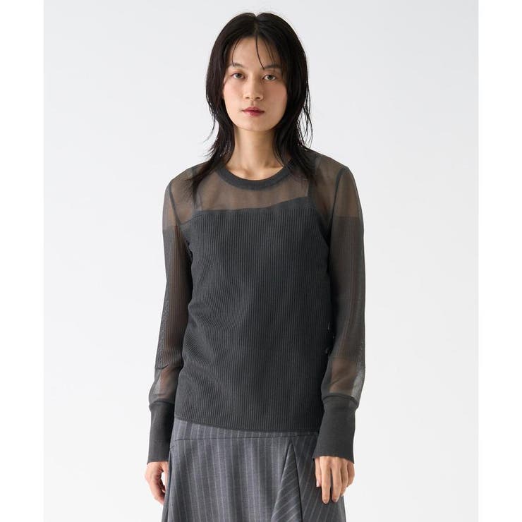 シアーナイロンカットソー[品番：LAVW0019403]｜LANVIN
