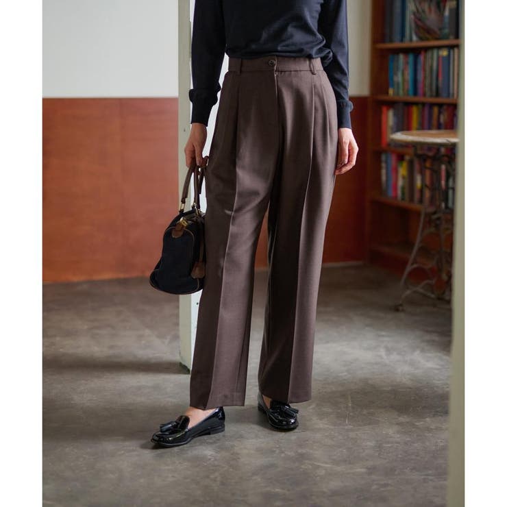 後ろウエストゴムタックパンツ[品番：LAVW0017273]｜CARA O CRUZ